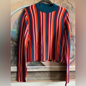 Victor Glemaud x Target Striped Mock Turtleneck Pullover